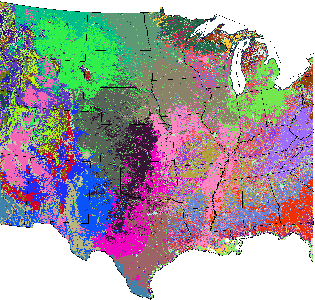 Fully Detailed Quantitative Flux Ecoregions within the Mid-Continent Area