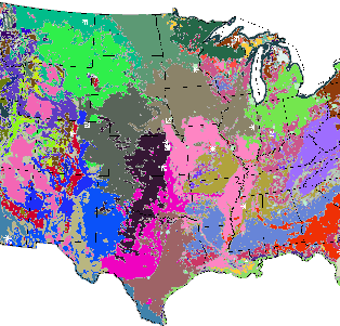 Generalized Quantitative Flux Ecoregions within the Mid-Continent Area