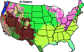 10 Zones - Abiotic Conditions/Potential Vegetation